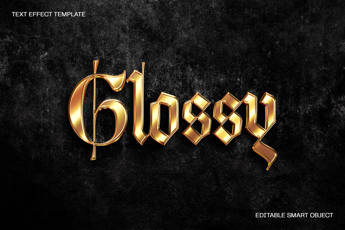 Glossy Golden Text Effect, a Layer Style Add-On by dokudokunomi (Photo 1 of 4)