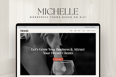 Business WordPress Theme Michelle, a WordPress Template by Lovely Confetti