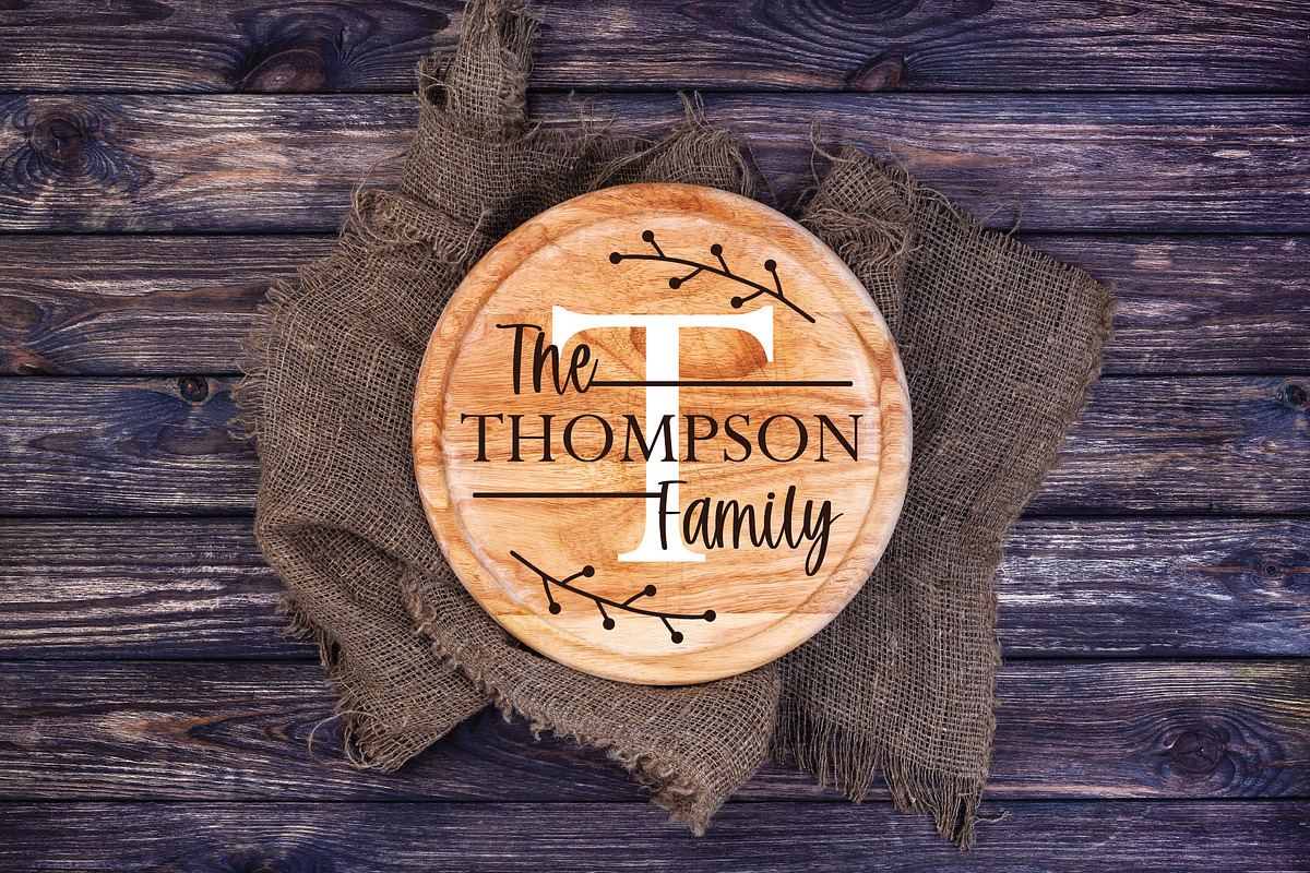 Family Monogram Bundle, an Illustration by OldMarket Designs (Photo 6 of 11)
