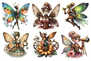 Steampunk Fairy Clipart PNG, an Illustration by SinaCreation (Thumbnail 3 of 5)