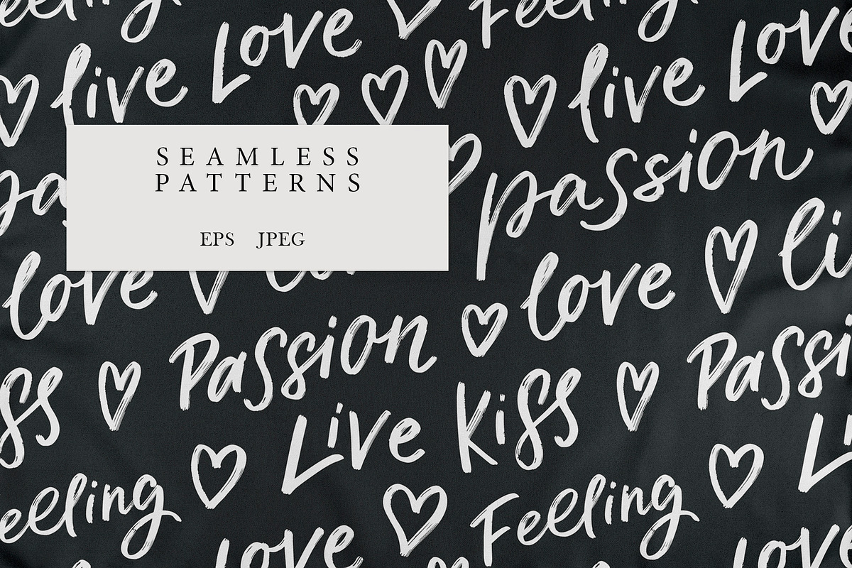 Love - Patterns Collection, a Pattern Graphic by PatrushevaYana