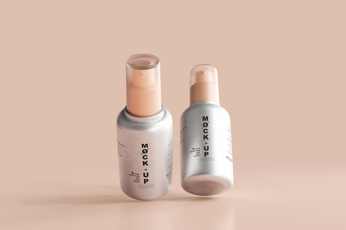 Aluminum Cosmetic Mockup Bundle, a Cups & Container Mockup by pmvch (Photo 91 of 206)