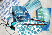 Oceanic watercolor collection!, a Texture Graphic by holaholga (Thumbnail 1 of 7)