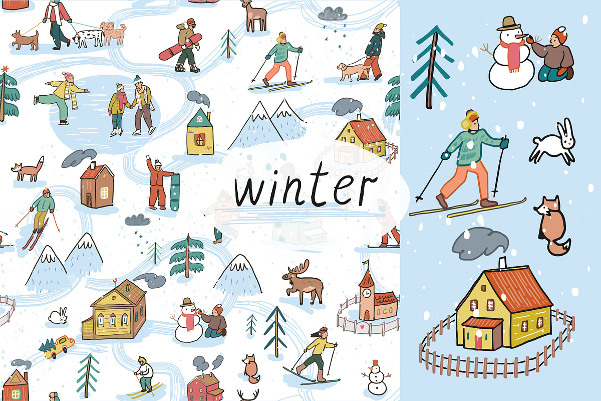 Winter, a Pattern Graphic by GooseFrol (Photo 1 of 8)