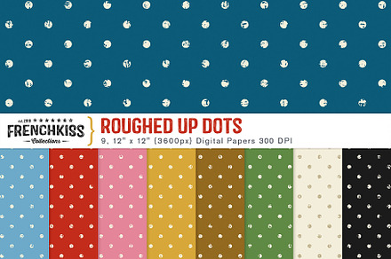 Roughed Up Dots Digital Papers