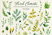 Herbaceous Greens-watercolor set, a Decorative Illustration by Astarte_design (Thumbnail 2 of 13)