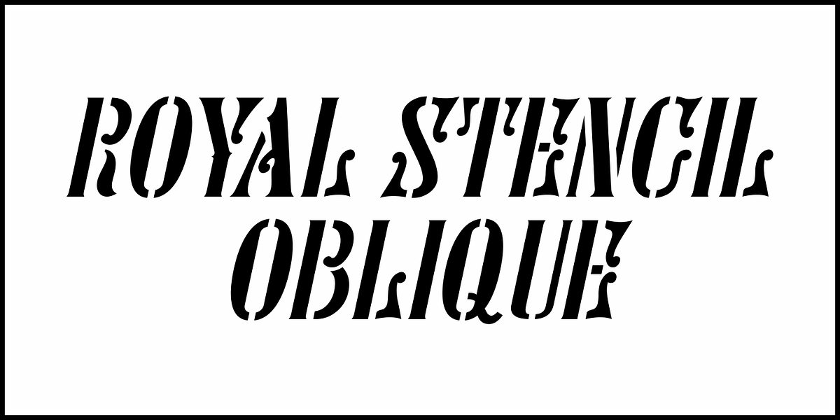 Royal Stencil JNL, a Sans Serif Font by Jeff Levine Fonts (Photo 4 of 5)