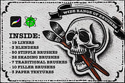 120 Procreate Tattoo Brushes, a Brush Add-On by Nuclear Brushes (Thumbnail 2 of 10)