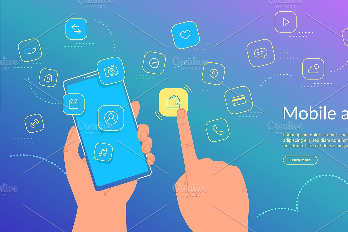 Mobile banking and payments online, a Finance Illustration by Julia Tim (Photo 2 of 5)