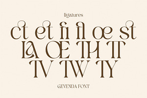 Gevenda - A Display Serif