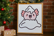 Axolotl Xmas Illustration Pack, a Seasonal Illustration by Palau (Thumbnail 4 of 10)