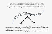 250 Wreaths Vector MEGAPack, an Illustration by Greek fonts by nantia.co (Thumbnail 2 of 7)