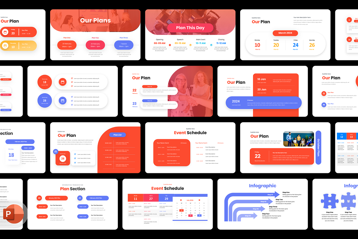 Event Plan Presentation Template, a Presentation Template by Hammad Arif