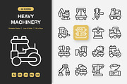 Heavy Machinery Icons, an Icon by Spacepixel Creative (Thumbnail 1 of 3)