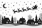 Santa Sleigh Vector Bundle, an Illustration by Amazin_art (Thumbnail 6 of 21)