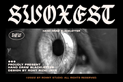 Swoxest Blackletter Font, a Blackletter Font by Ronny Studio (Thumbnail 1 of 7)