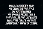 Brushle Rusher, a Handwritten Font by QR Design Studio (Thumbnail 2 of 6)