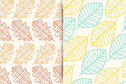Outlines leaves-Patterns, an Illustration by himoki (Thumbnail 5 of 5)