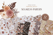 Autumn Watercolor Seamless Patterns, a Pattern Graphic by Balada Digital Art (Thumbnail 1 of 8)