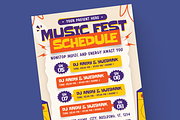 Music Fest Schedule Flyer, a Flyer Template by MMPixelCraft (Thumbnail 3 of 4)