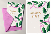 Christmas vibes posters, cards set, a Decorative Illustration by Good Studio (Thumbnail 5 of 7)