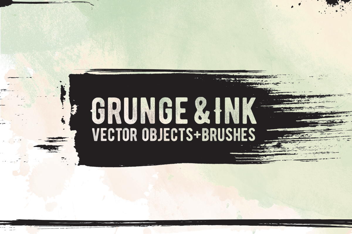 Ink Vector Brushes + Shapes