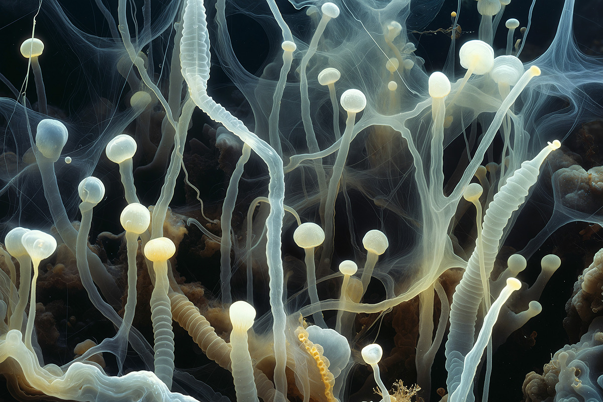 72 Microscopic Fungi Backgrounds, a Background Graphic by h.utomo (Photo 38 of 72)