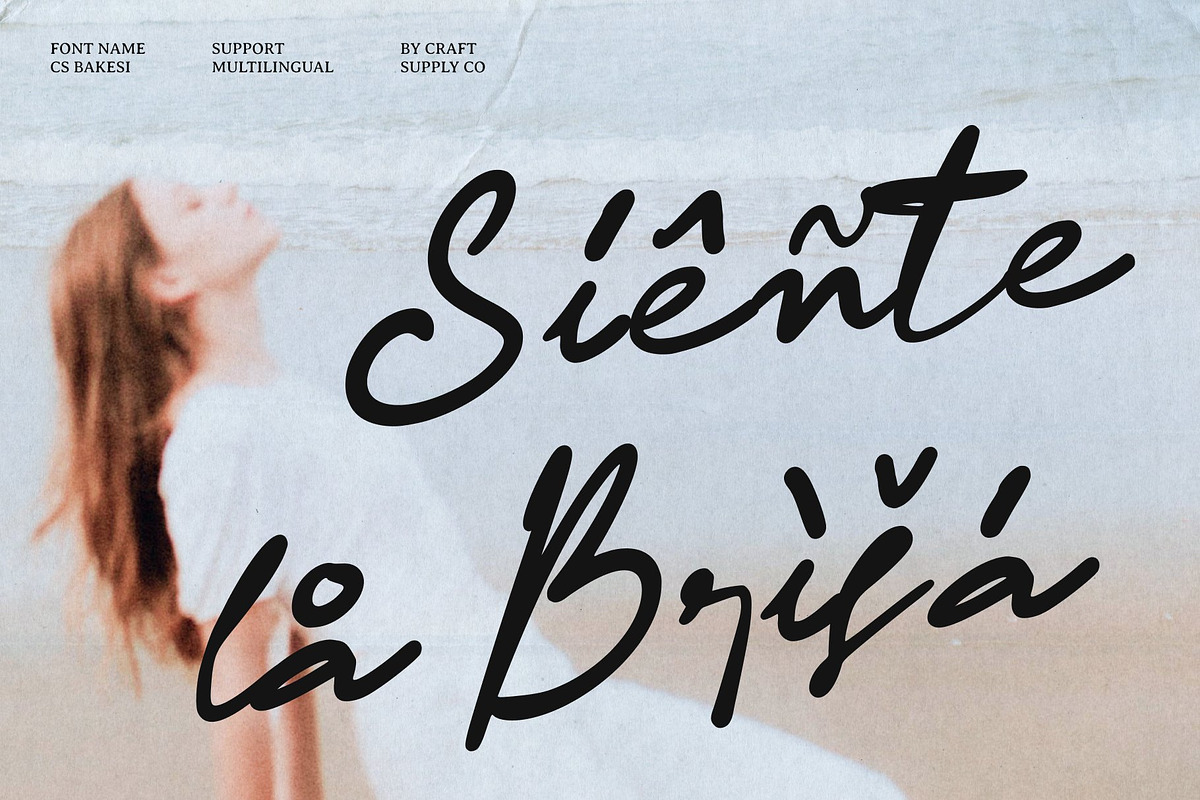 CS Bakesi - Signature Script Font, a Script Font by Craft Supply Co. (Photo 7 of 8)