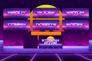Retrowave Twitch Overlay, a Templates & Theme by StreamSkins (Thumbnail 2 of 4)