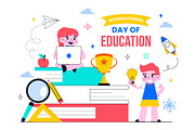 11 International Day of Education, an Education Illustration by denayunebgt (Thumbnail 4 of 5)