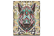 Ethnic Collection: Boar, an Animal Illustration by ArtoJoy (Thumbnail 3 of 6)