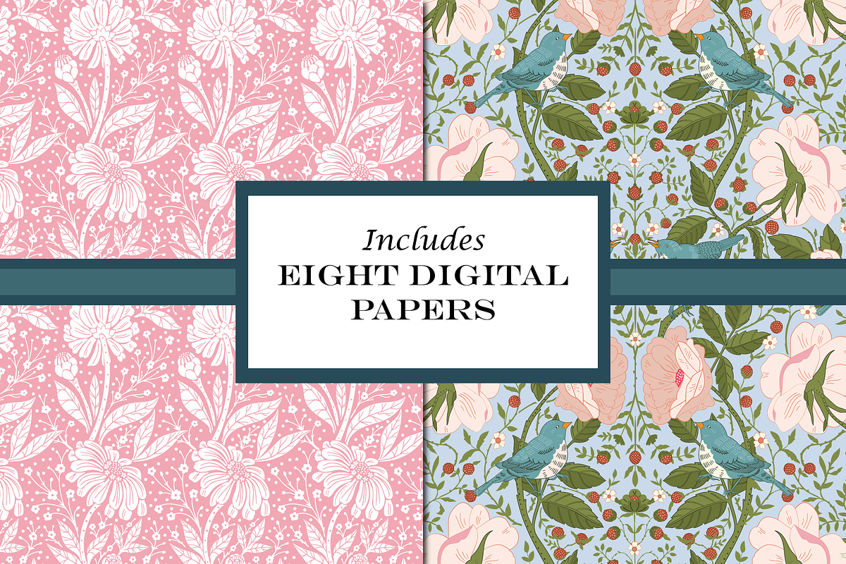 William Morris Pattern Pack Spring, a Pattern Graphic by RachelStudio (Photo 2 of 10)