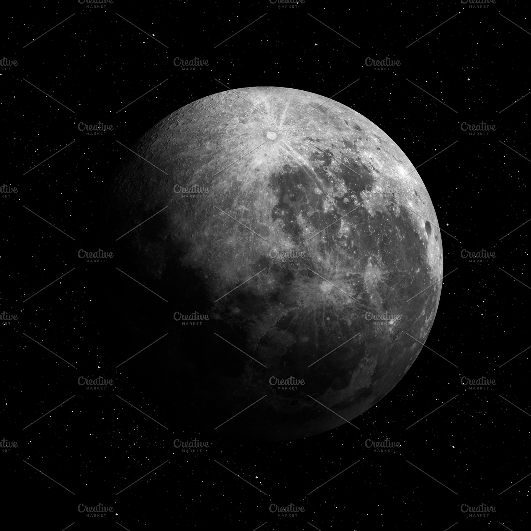Moon featuring earth, planet, and cosmos, an Abstract Photo by Vadim Sadovski