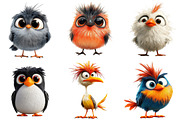 Fluffy Birds Clipart Bundle, an Illustration by Pixels.Craft (Thumbnail 5 of 8)