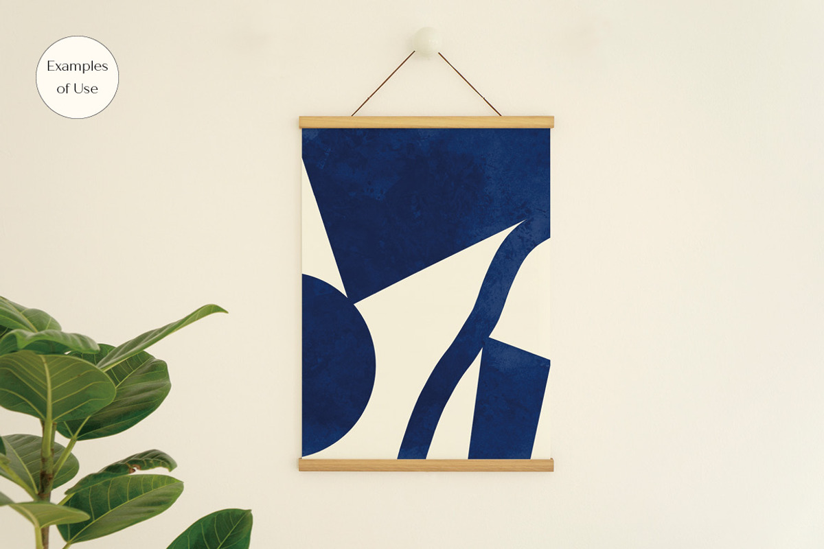 Poster Mockup SET with Wood Hanger, a Print Template by LOPEstudio (Photo 4 of 8)