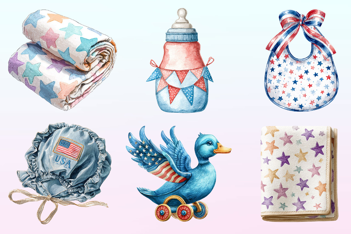 4th of July Blue Baby Nursery, a Graphic by CitraGraphics (Photo 3 of 4)