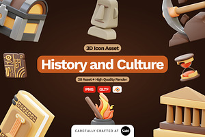 3D History And Culture Icon