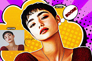 Comic Blast Halftone FX Ps Action, an Action Add-On by Studio Retouch (Thumbnail 4 of 11)