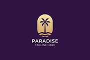 Elegant Tropical Palm Tree Logo, a Branding & Logo Template by Signatoro (Thumbnail 1 of 3)
