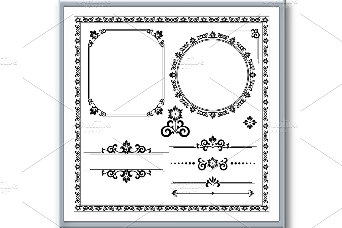 Vintage Set. Floral elements for, a Decorative Illustration by RODINA (Photo 2 of 3)