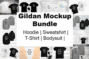 Apparel Mockup Bundle Gildan Hoodie