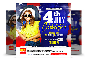 4th of July Flyer, a Flyer Template by AfzaalGraphics