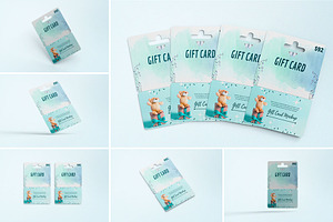 Gift Card Mockups, a Print Template by 2M GRAPHICS DESIGN
