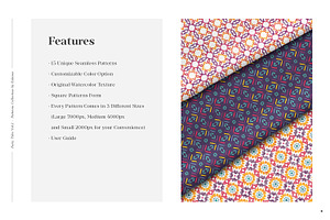 Multicolor Ethnic Geometric Patterns