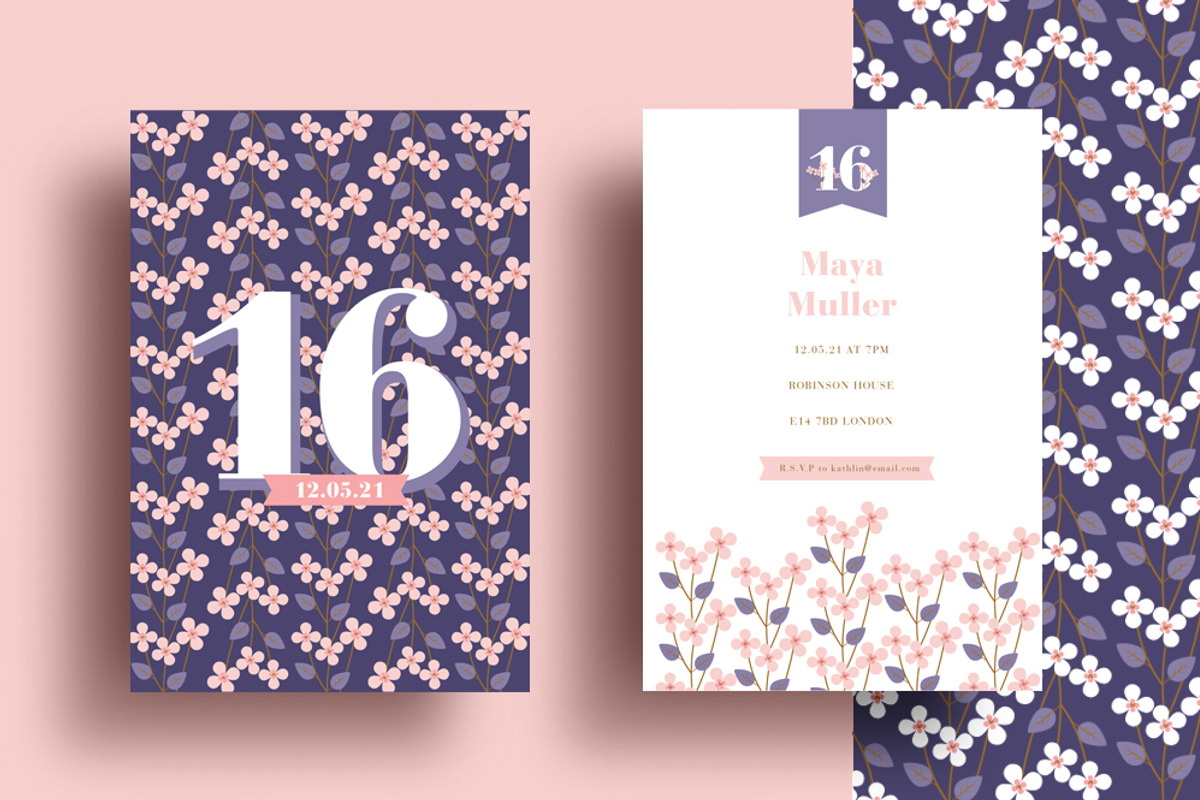 My Sweet 16 Invitation, an Invitation Template by Werlang Paper (Photo 2 of 2)