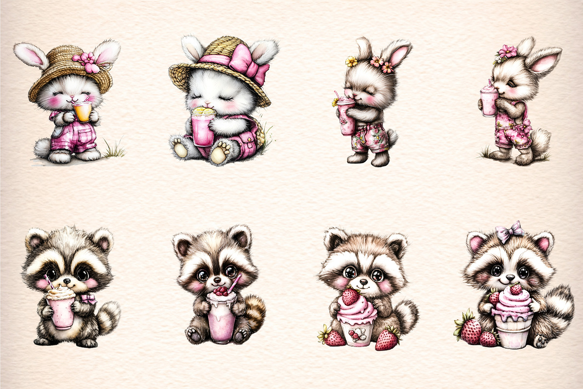 whimsical summer woodland animals, an Illustration by GatewayDesign (Photo 4 of 9)