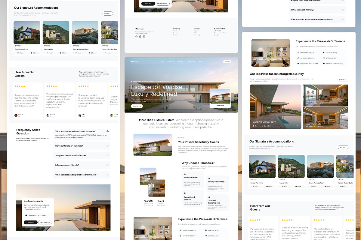 Paraoasis - Resort Landing Page, a Landing Page Template by Font Kingdom (Photo 4 of 5)