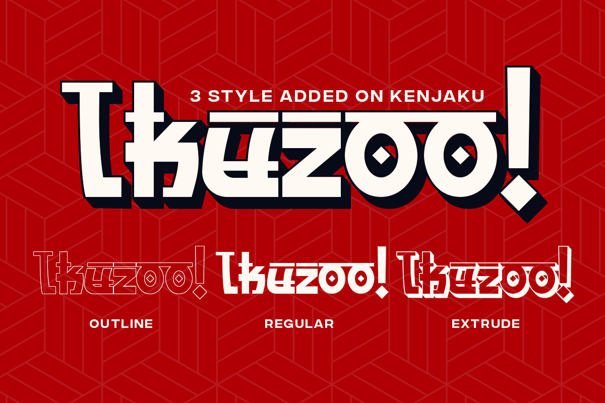 Kenjaku - 3 Japanese and Korean Font, a Handwritten Font by Pandeka Studio (Photo 6 of 9)