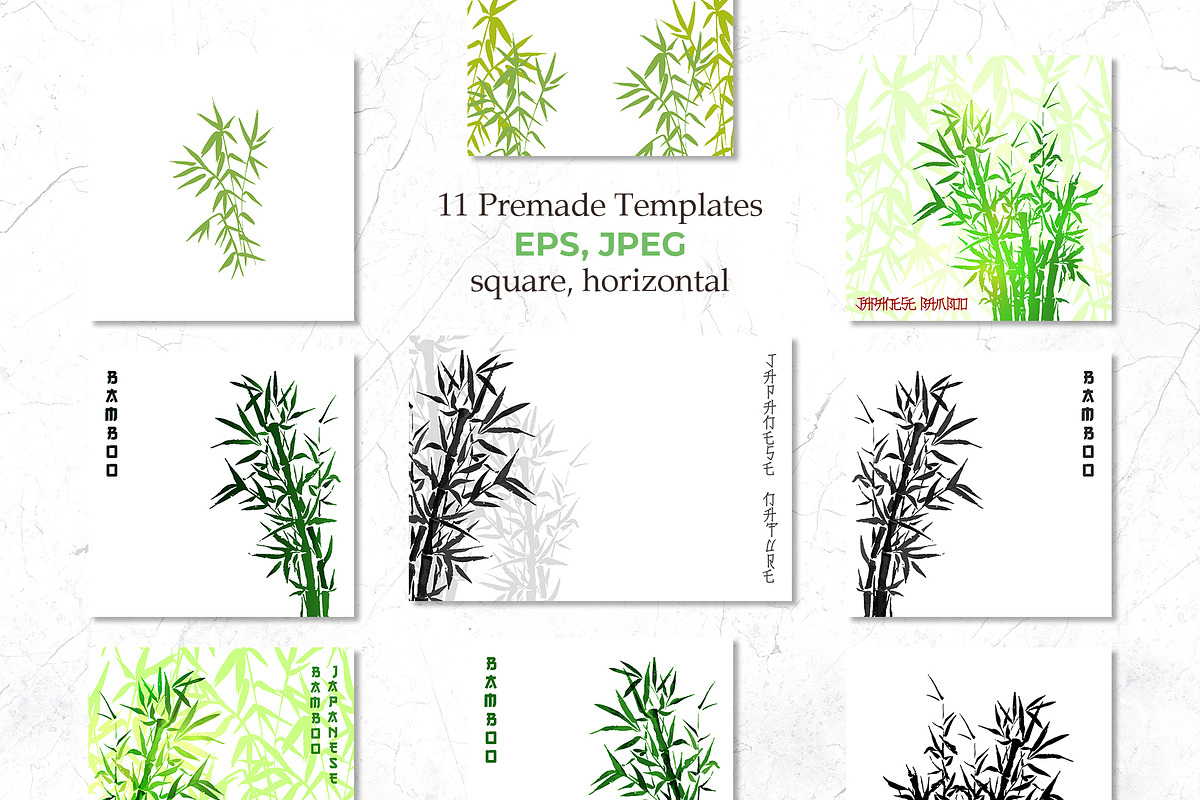 Japanese Bamboo collection, a Pattern Graphic by ilonitta (Photo 11 of 11)