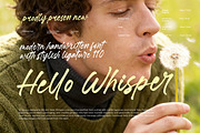 Hello Whisper Modern Handwritten, a Script Font by Letterena Studios Script (Thumbnail 1 of 21)